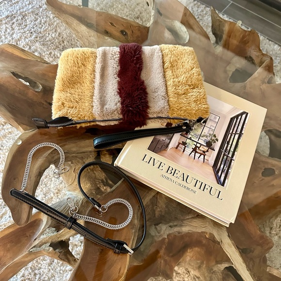 Parfois Faux Fur Clutch/Shoulder Bag - Picture 11 of 14